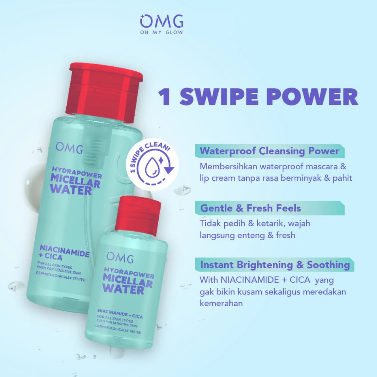 OMG Oh My Glow Hydrapower Micellar Water