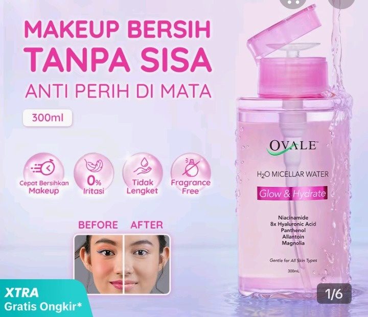 OVALE H2o Micellar Water Glow & Hydrate