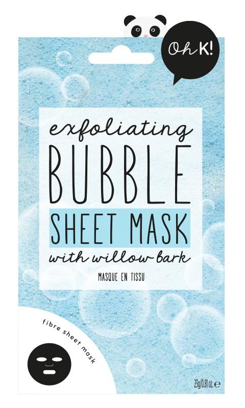 OhK! Exfoliating Bubble Sheet Mask With Willow Bark