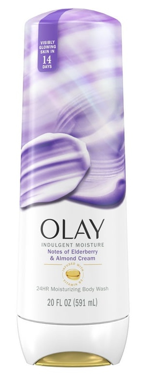 Olay Indulgent Moisture 24hr Moisturizing Body Wash, Notes Of Elderberry & Almond Cream