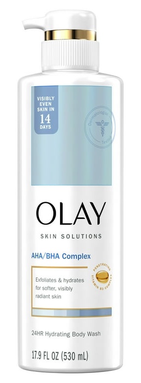 Olay Skin Solutions 24hr Moisturizing Body Wash With AHA/BHA Complex