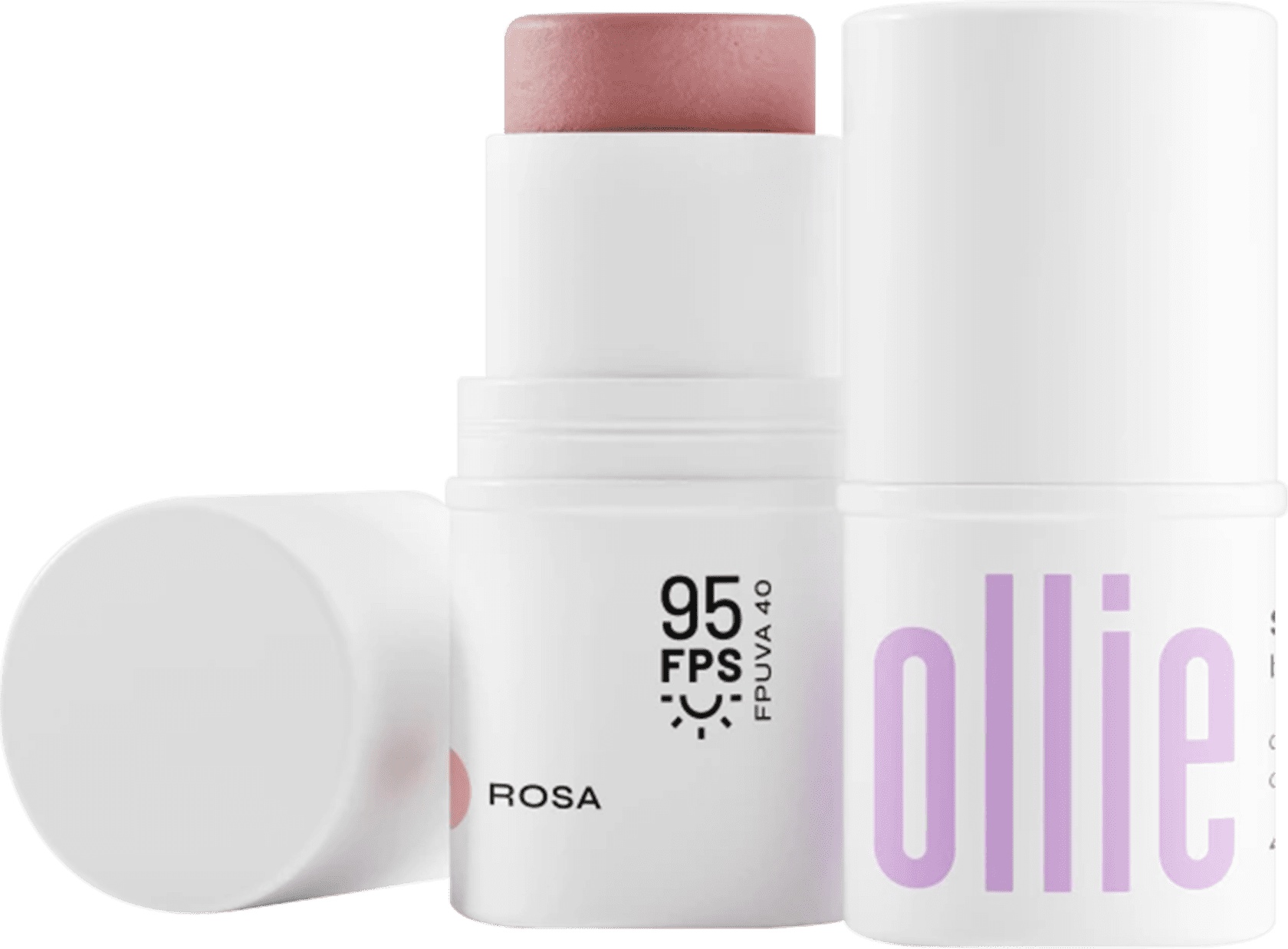 Ollie Bastão 3 Em 1 Blush, Batom E Sombra FPS 95