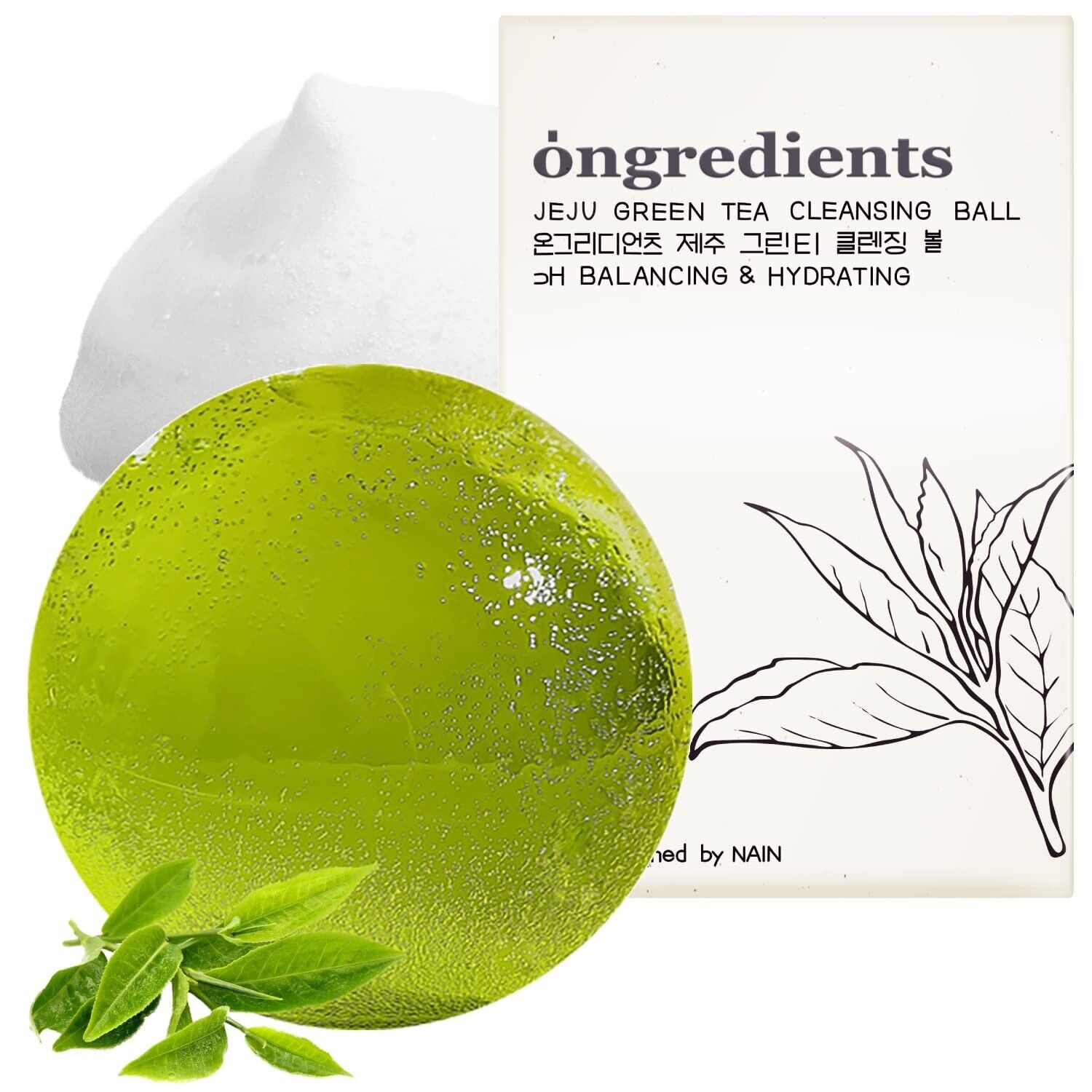Ongredients Jeju Green Tea Cleansing Ball