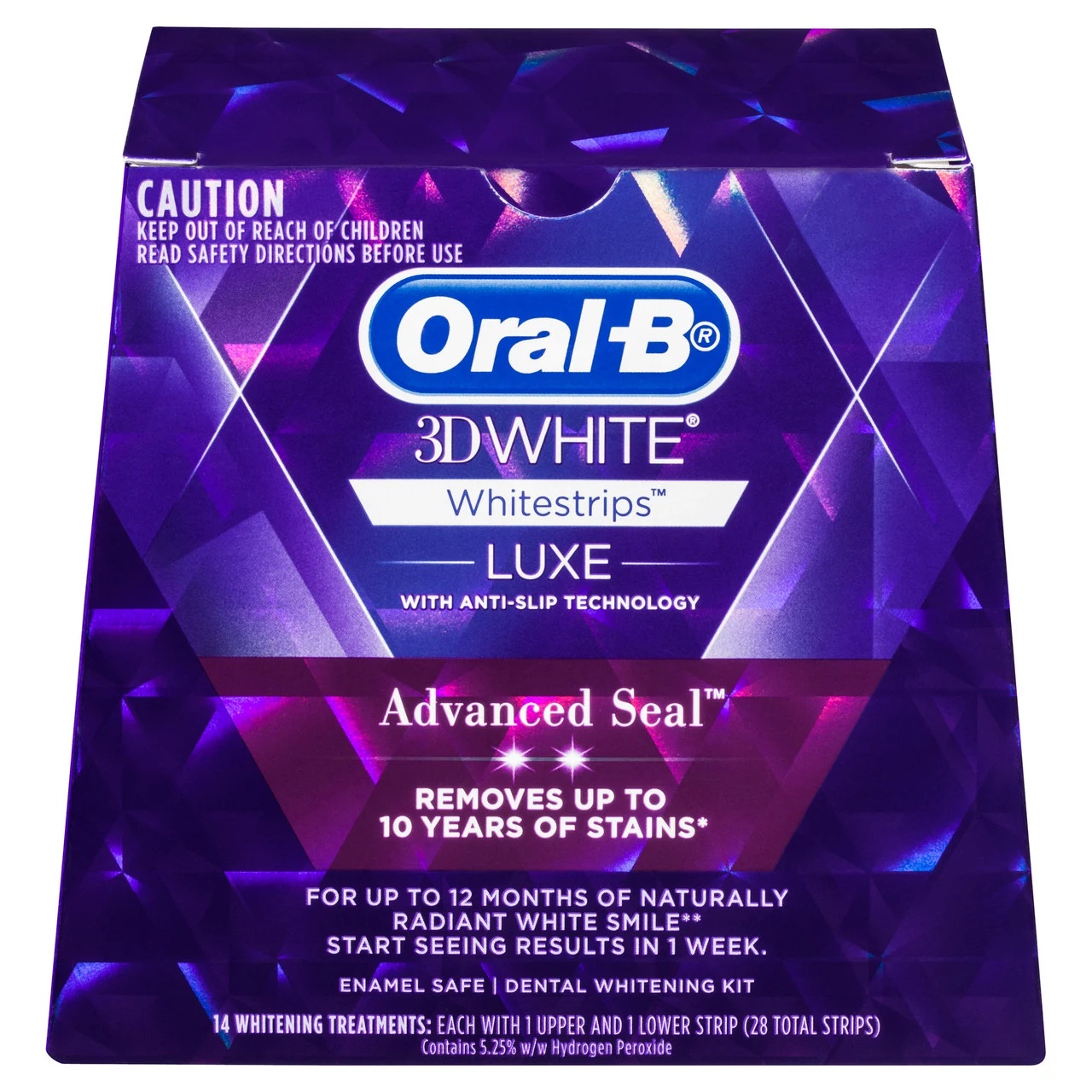 Oral-b 3D White Luxe Advanced Seal 14 Teeth Whitening Treatments