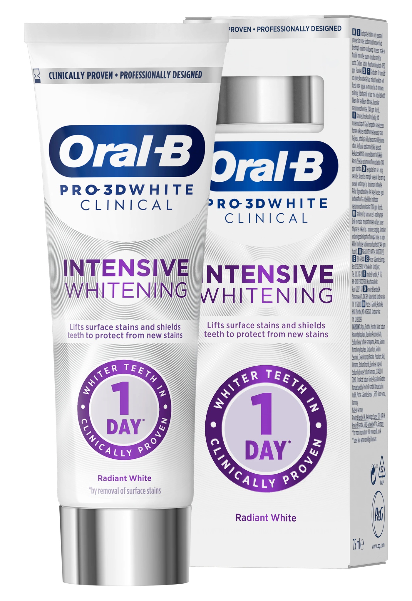 Oral-b Pro-3d White Clinical Intensive Whitening Radiant White