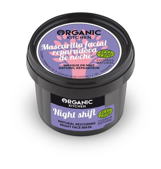 Organic Kitchen Night Shift, Natural Restoring Night Face Mask