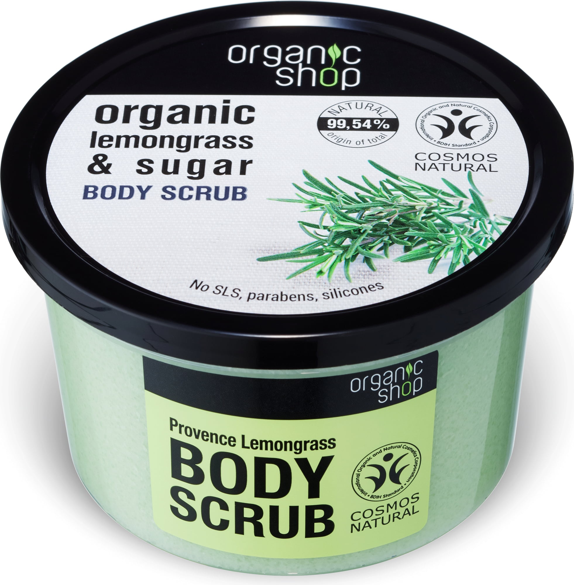 Organic Shop Lemongrass & Sugar Body Scrub