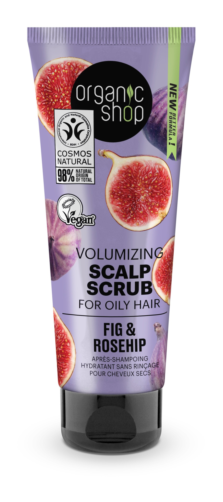 Organic Shop Volumizing Scalp Scrub For Oily Hair (fig And Rosehip)
