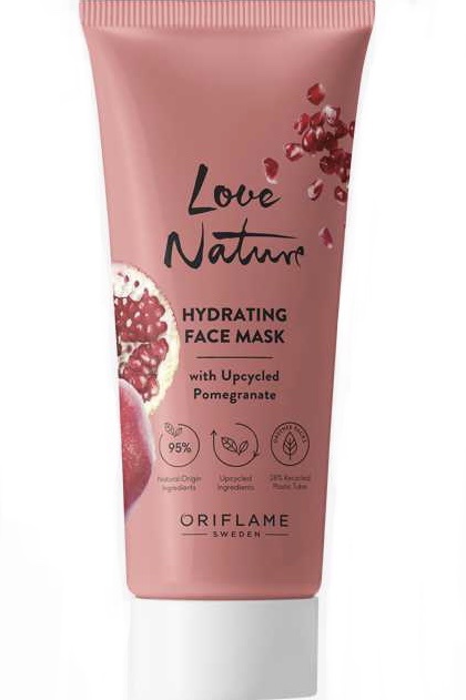 Oriflame Love Nature Hydrating Face Mask With Upcycled Pomegranate