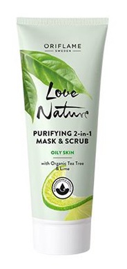 Oriflame Love Nature Purifying 2In1 Mask & Scrub For Oily Skin
