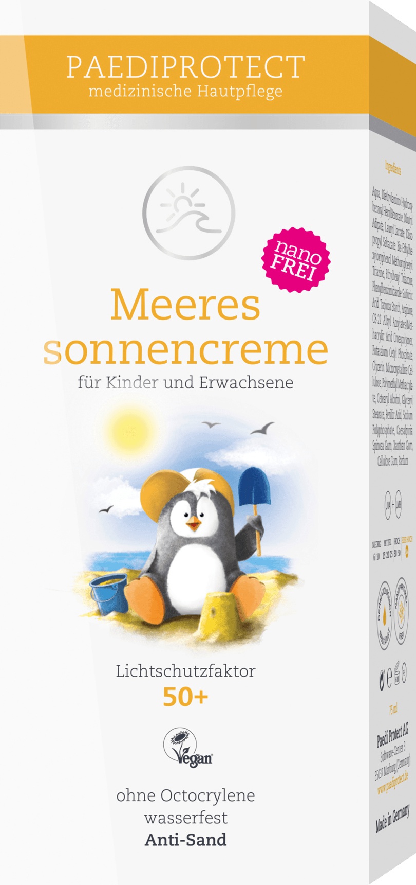 PAEDIPROTECT Meeressonnencreme SPF 50+