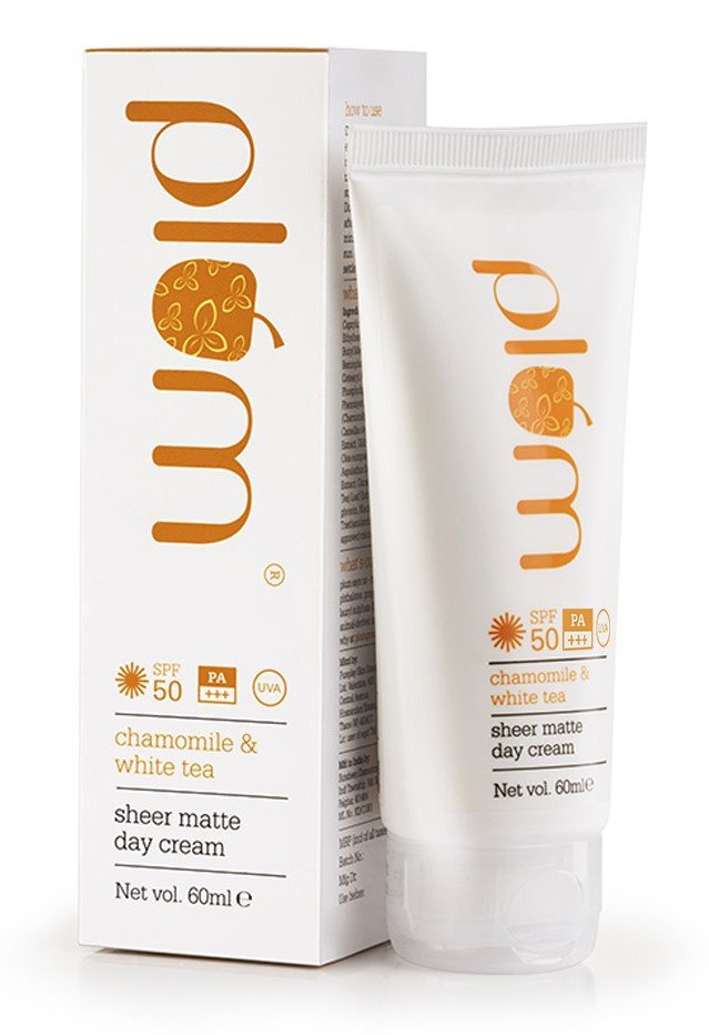 PLUM Chamomile & White Tea Sheer Matte Day Cream Spf50 Pa+++ Uva