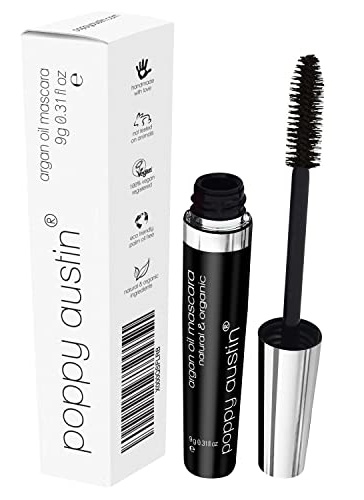POPPY AUSTIN Vegan Lengthening Mascara Black For Sensitive Eyes