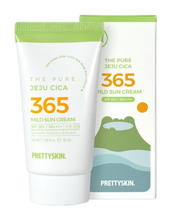PRETTYSKIN The Pure Jeju Cica 365 Mild Sun Cream [SPF50+/pa++++]