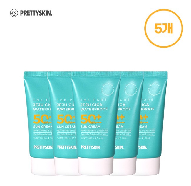 PRETTYSKIN The Pure Jeju Cica Waterproof Sun Cream