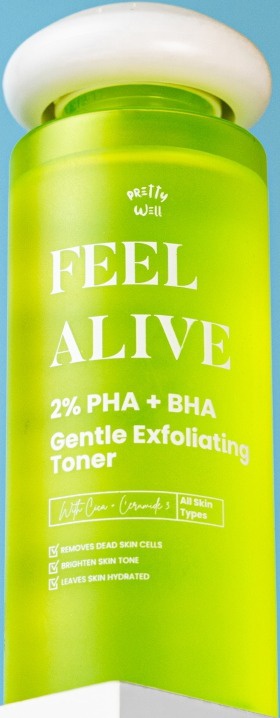 PRETTYWELL Feel Alive PHA + BHA Gentle Exfoliating Toner