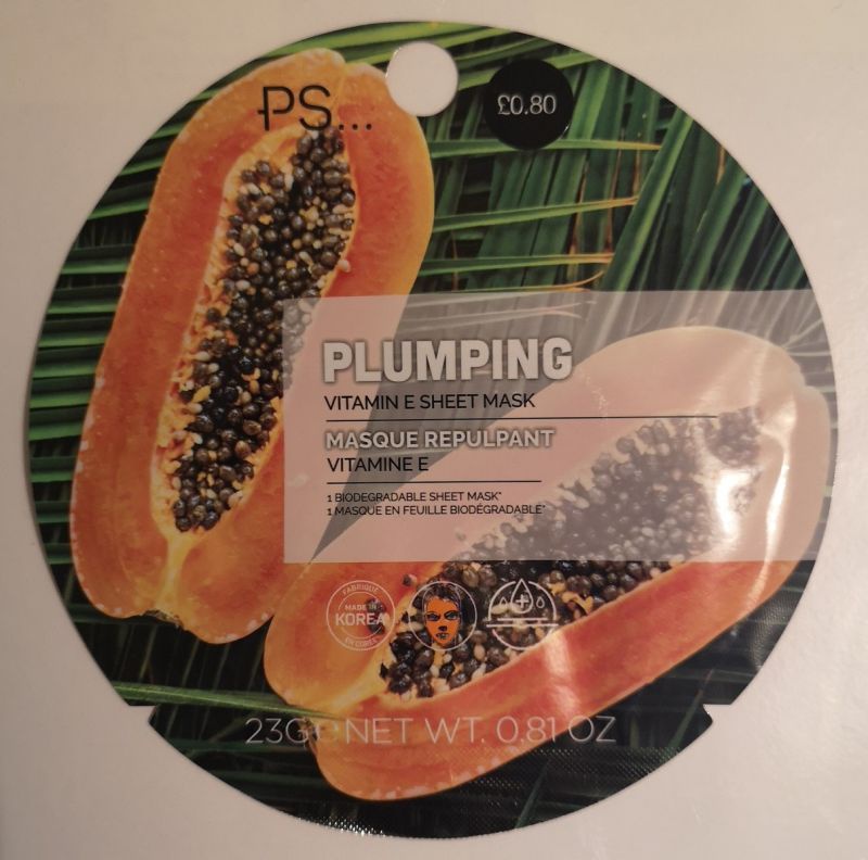 PS (Primark) Plumping Vitamin E Sheet Mask
