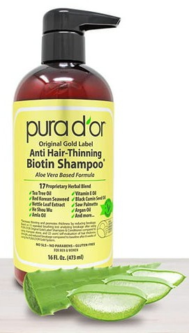 PURA D'OR Original Gold Label Anti-thinning Biotin Shampoo