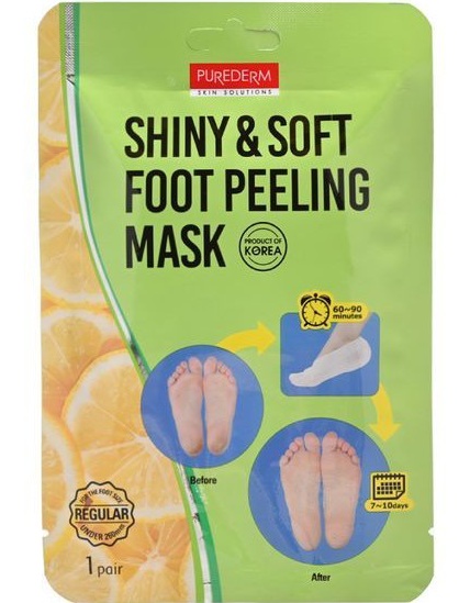 PUREDERM Shiny And Soft Foot Peeling Mask