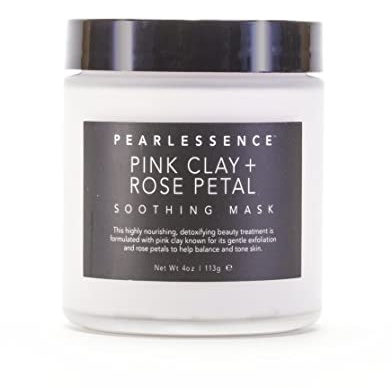 Pearlessence Pink Clay + Rose Petal Soothing Mask