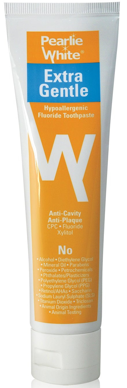 Pearlie White Extra Gentle Hypoallergenic Flouride Toothpaste