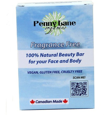 Penny Lane Organics 100% Natural Beauty Bar Fragrance Free