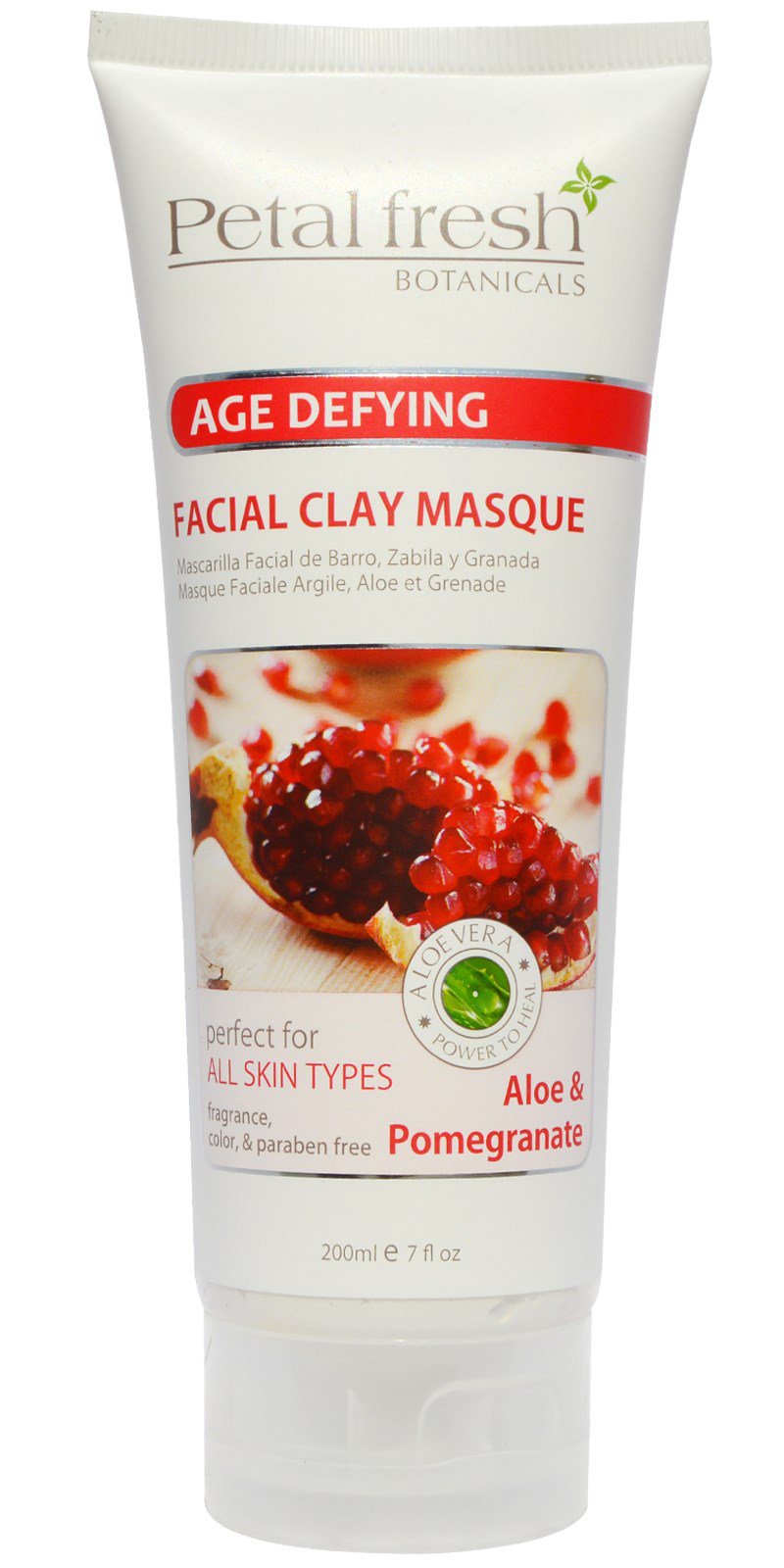 Petal Fresh Botanicals Age Defying Facial Clay Masque, Aloe & Pomegranate