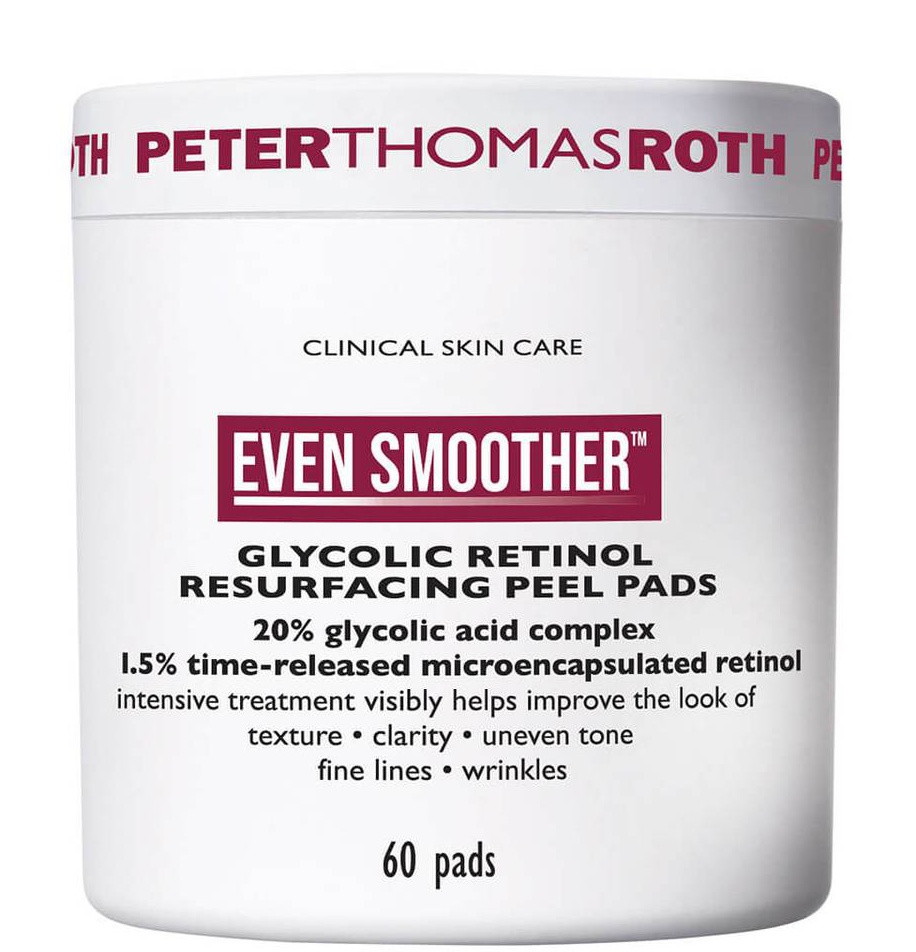 Peter Thomas Roth Even Smoother Glycolic Retinol Resurfacing Peel Pads