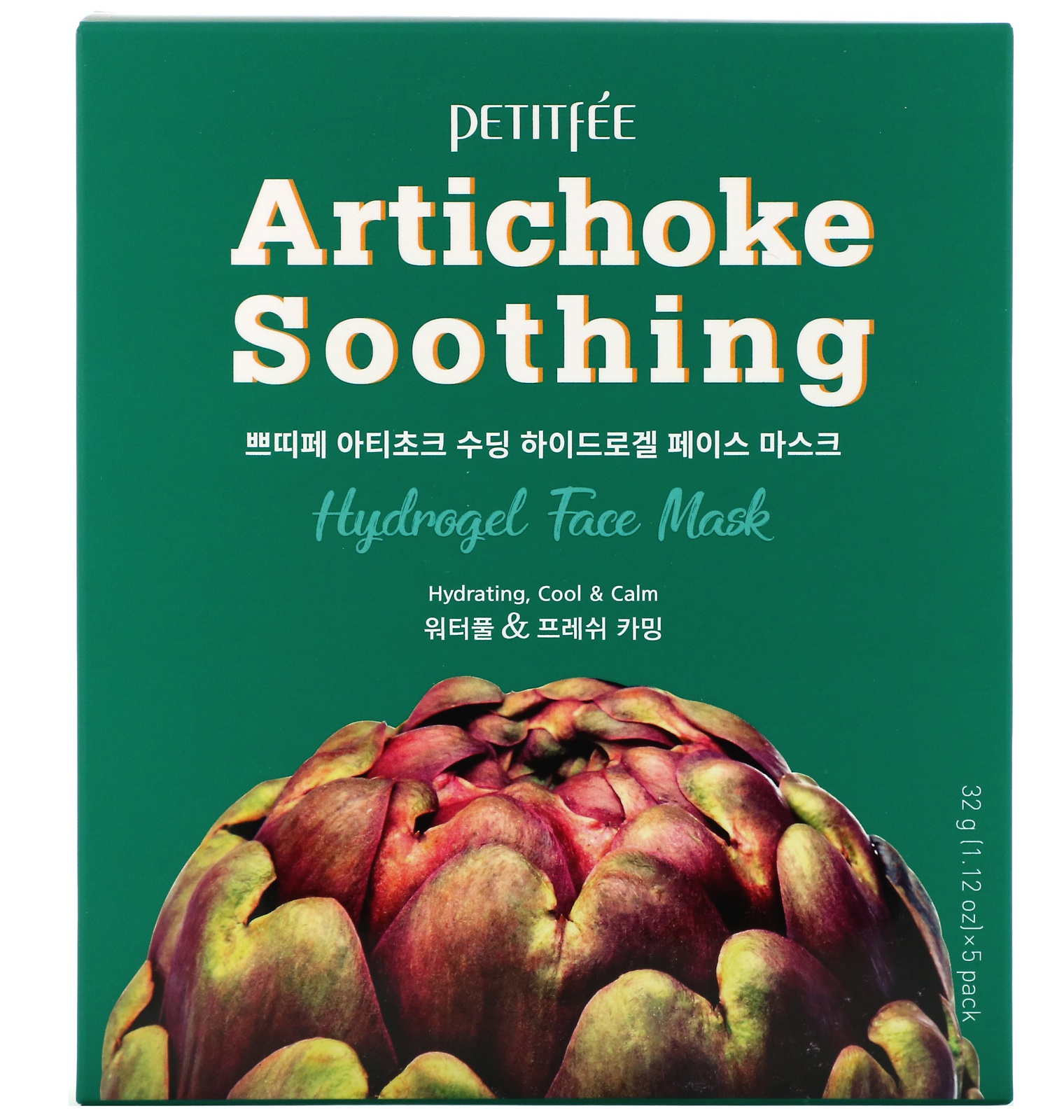 Petitfee Artichoke Soothing Hydrogel Face Mask