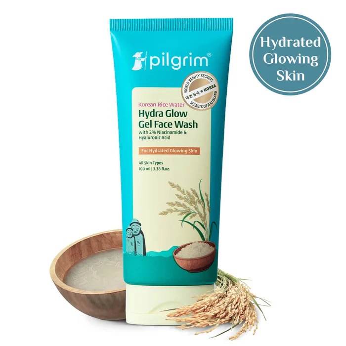 Pilgrim Korean Rice Water Hydra Glow Gel Face Wash