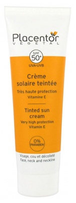 Placentor Végétal Tinted Sun Cream Face Neck Neckline SPF 50