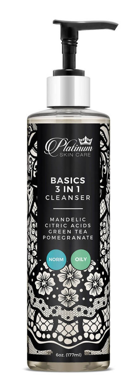 Platinum Skin Care Basics 3-in-1 Cleanser