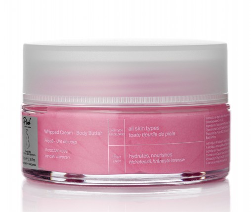 Plush Bio Frișcă - Unt De Corp - Trandafir Marocan