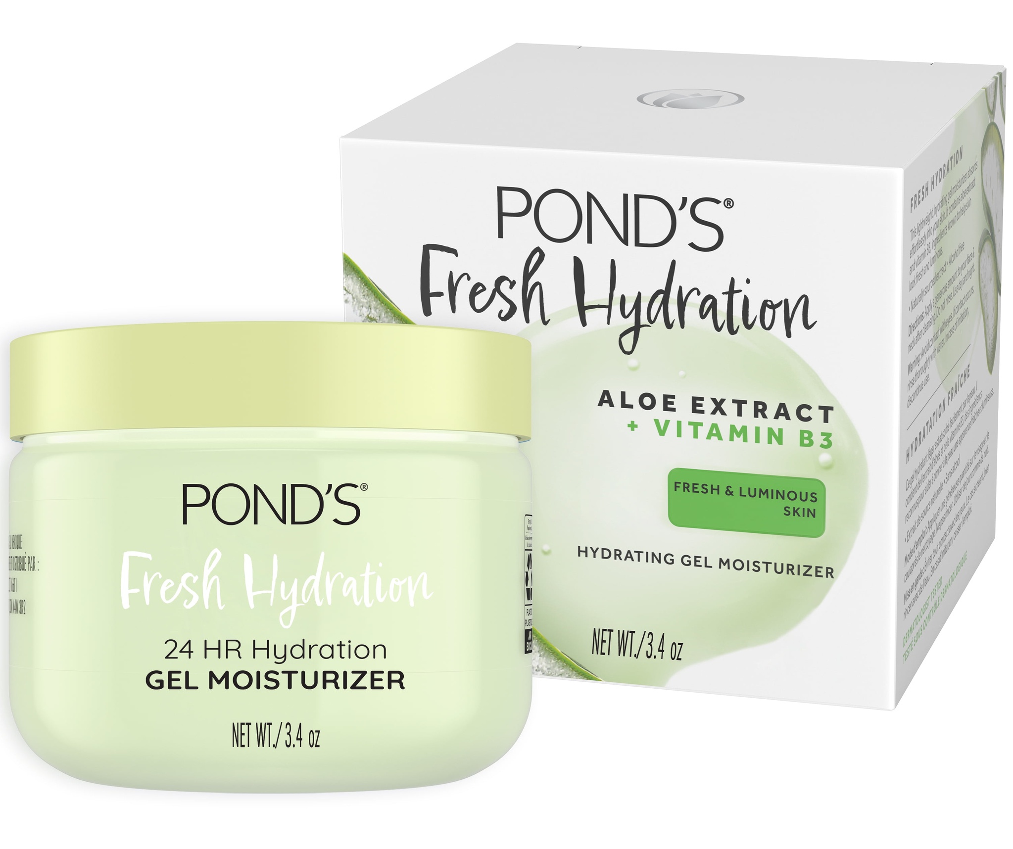 Pond's Fresh Hydration Aloe Extract & Vitamin B3 Gel Moisturizer