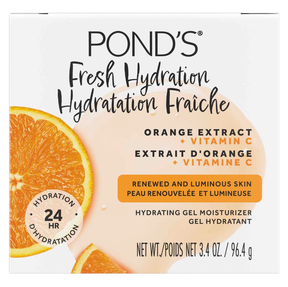 Pond's Fresh Hydration Orange Extract + Vitamin C Hydrating Gel Moisturizer