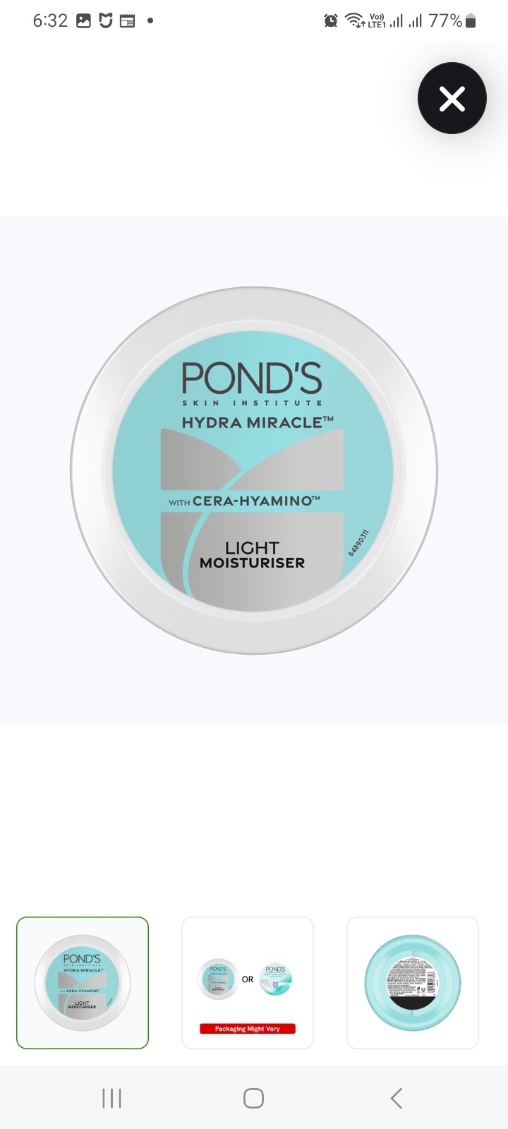 Pond's Light Moisturising Cream