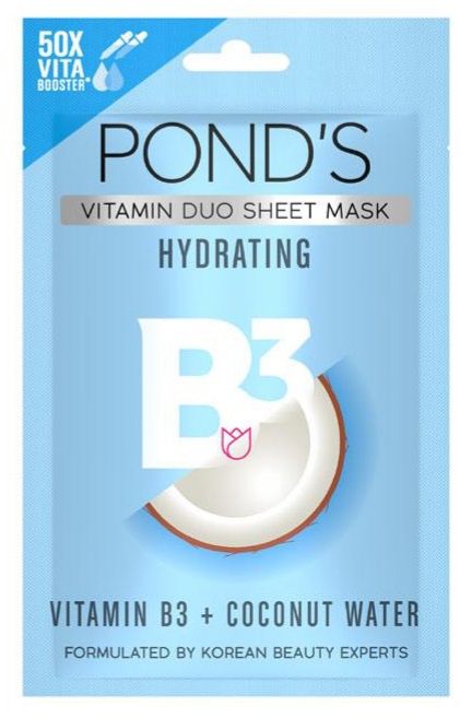 Pond's Vitamin Duo Sheet Mask Vitamin B3 + Coconut Water