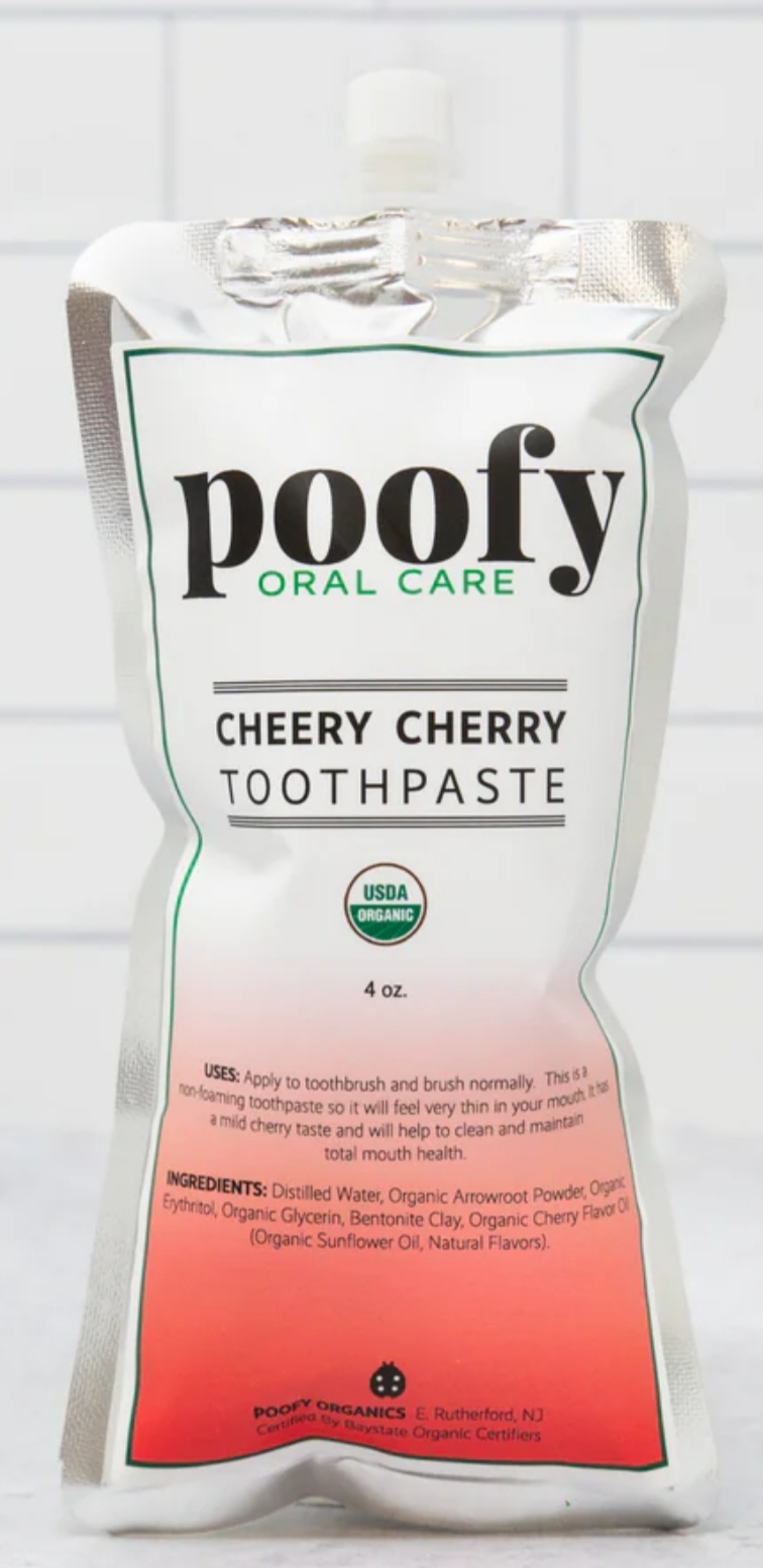 Poofy organics Cheery Cherry Toddler Toothpaste Organic