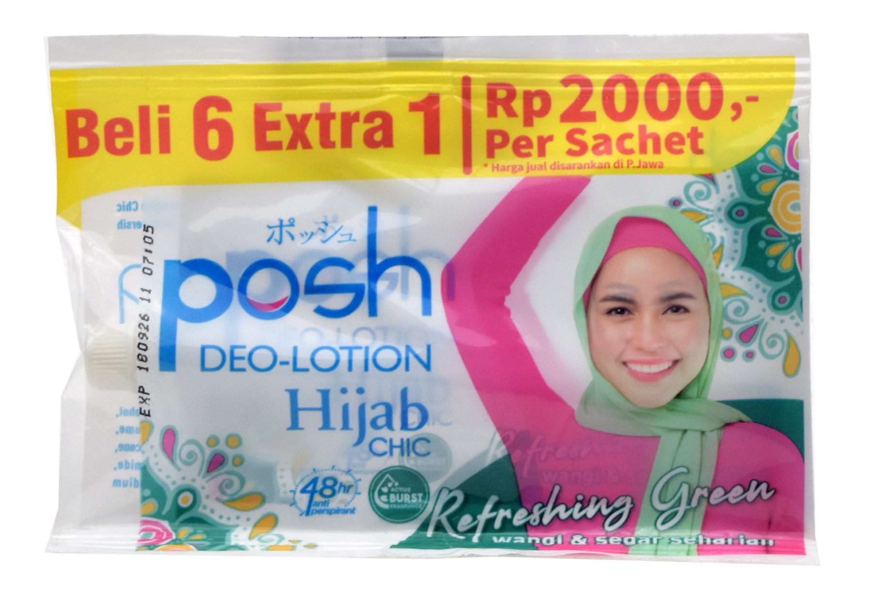 Posh Deo Lotion Hijab Chic Refreshing Green