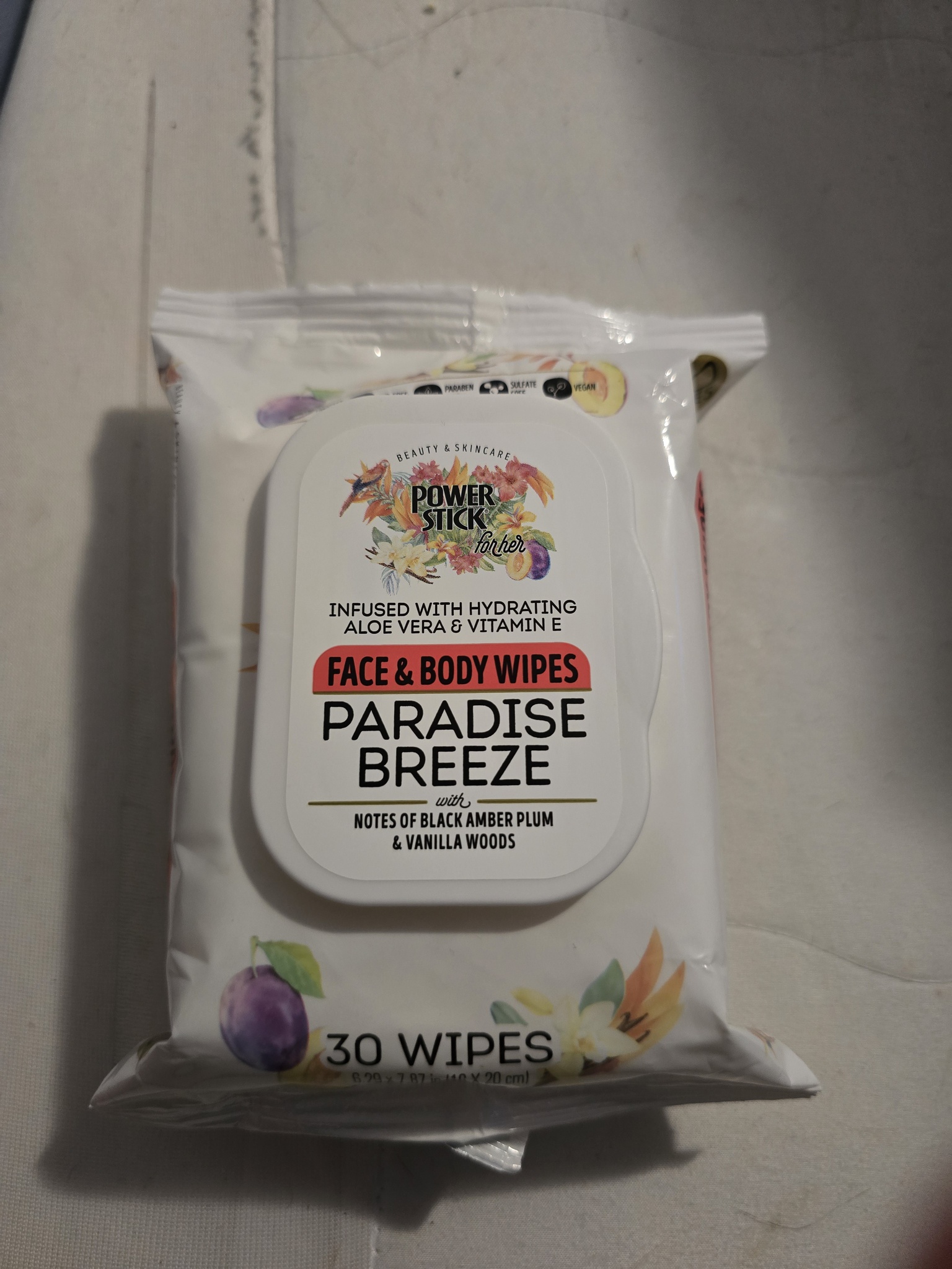 Power Stick for Her Face & Body Wipes Paradise Breeze