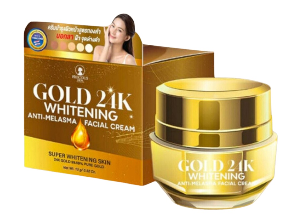 Precious skin Thailand Gold 24k Whitening Anti-melasma Facial Cream