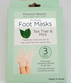 Precision Beauty Purifying Foot Masks Tea Tree & Mint