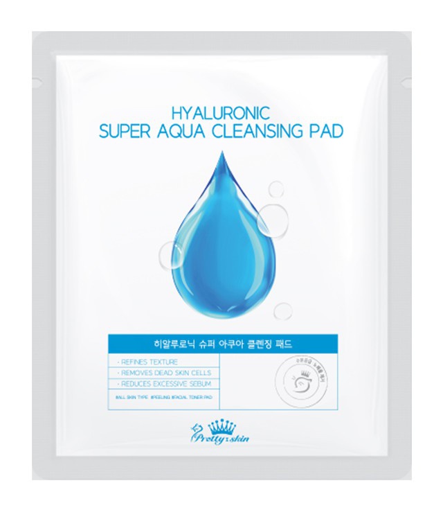 Pretty Skin Hyaluronic Super Aqua Cleansing Pad