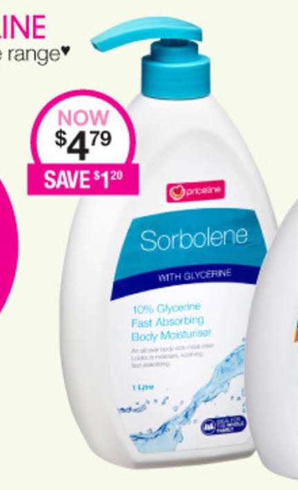 Priceline Fast Absorbing Body Sorbolene