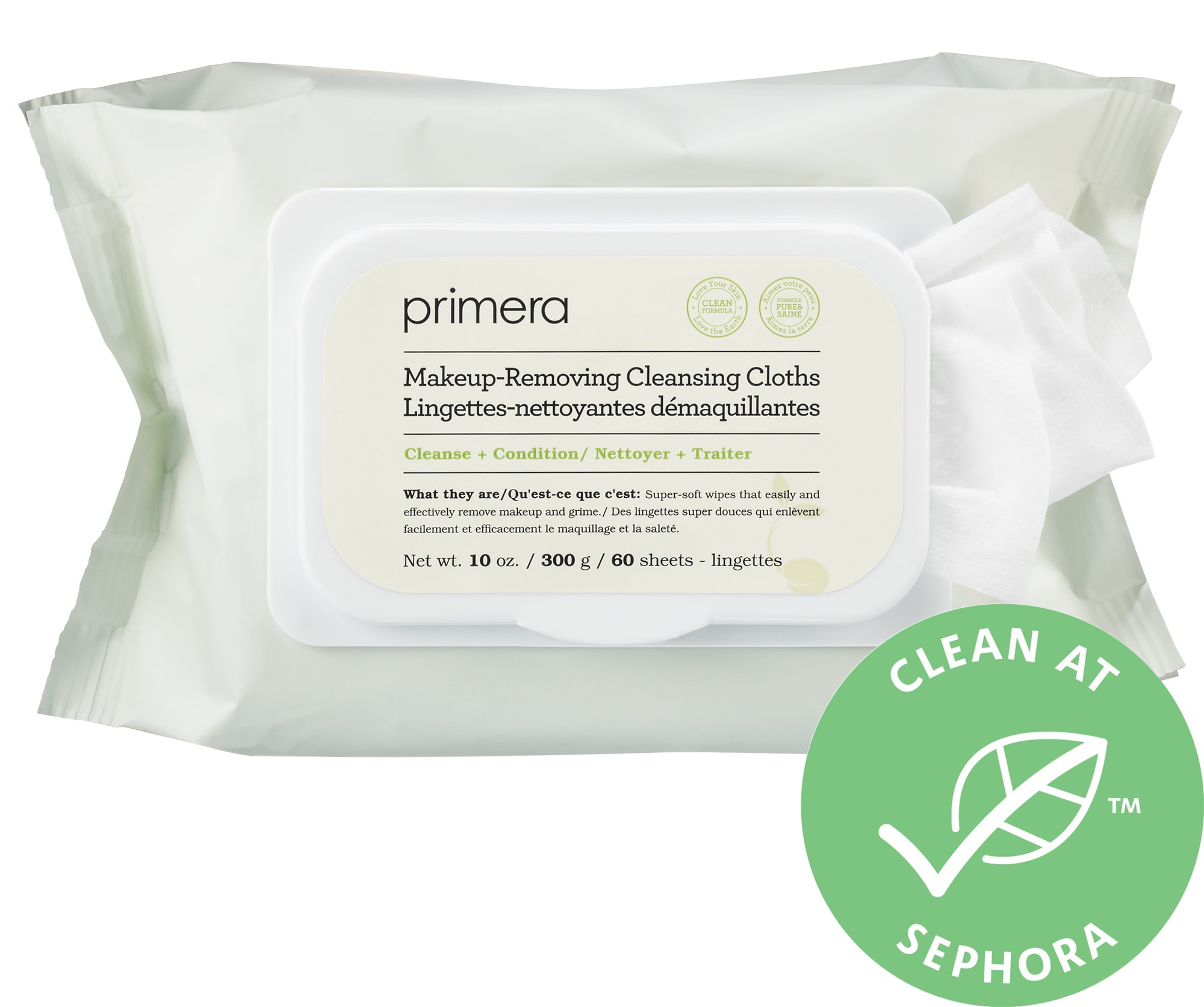 Primera Makeup-Removing Cleansing Cloths