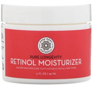Pure Body Naturals Retinol Moisturizer, Age & Wrinkle Defying Cream
