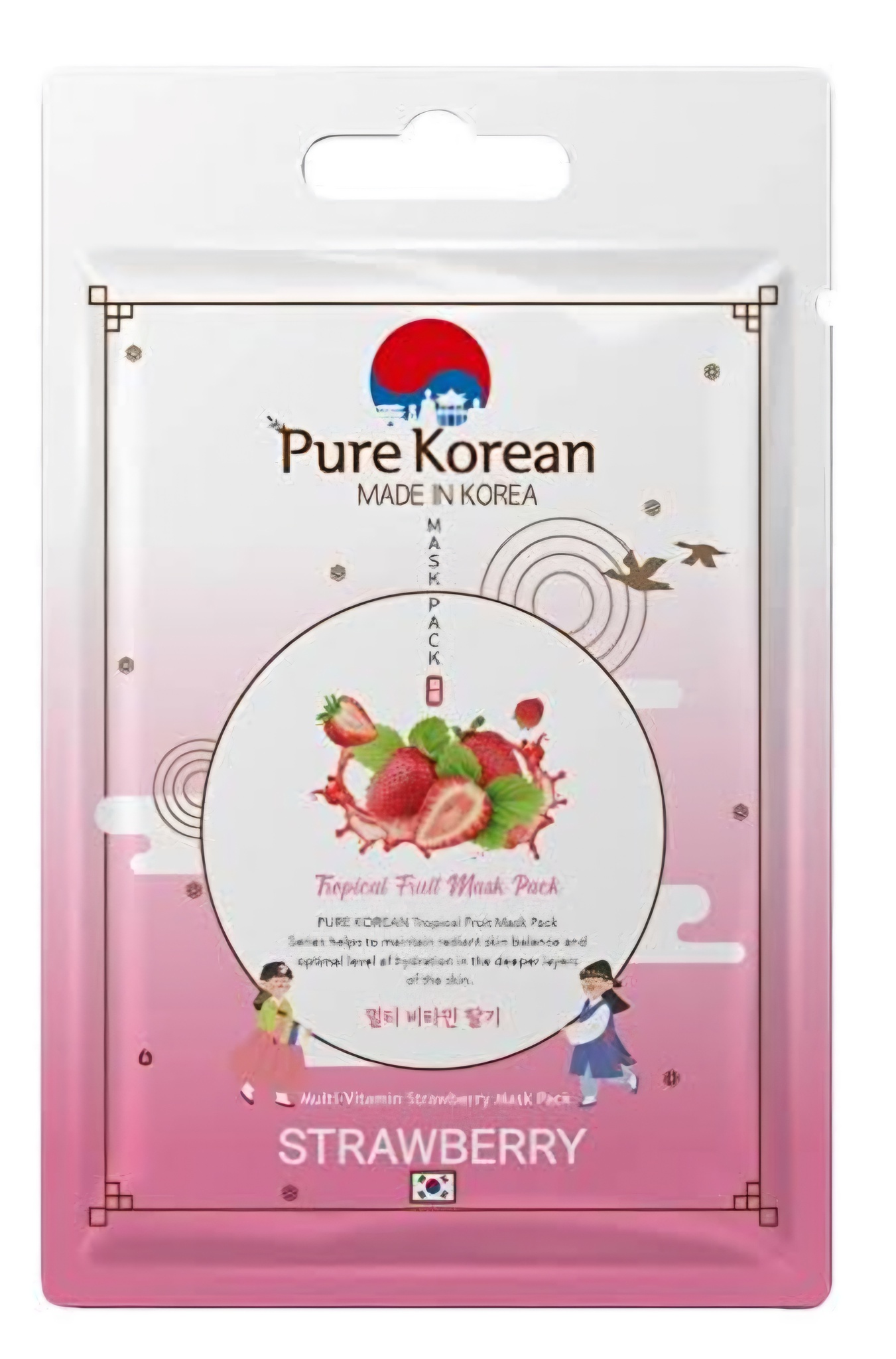 Pure korean Tropical Fruit Mask Pack Multi Vitamin Strawberry
