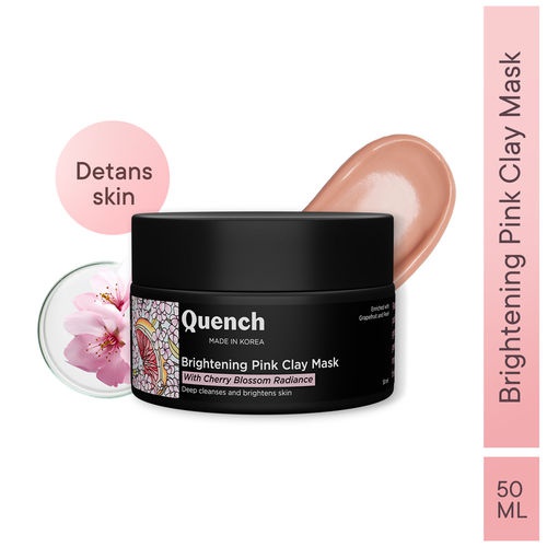 Quench Brightening Pink Clay Mask For Instant Glow & De-tan