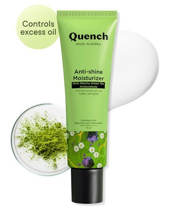 Quench Matcha Better Anti-shine Moisturizer With Licorice Root & Cica Skin-rejuvenating Formulas