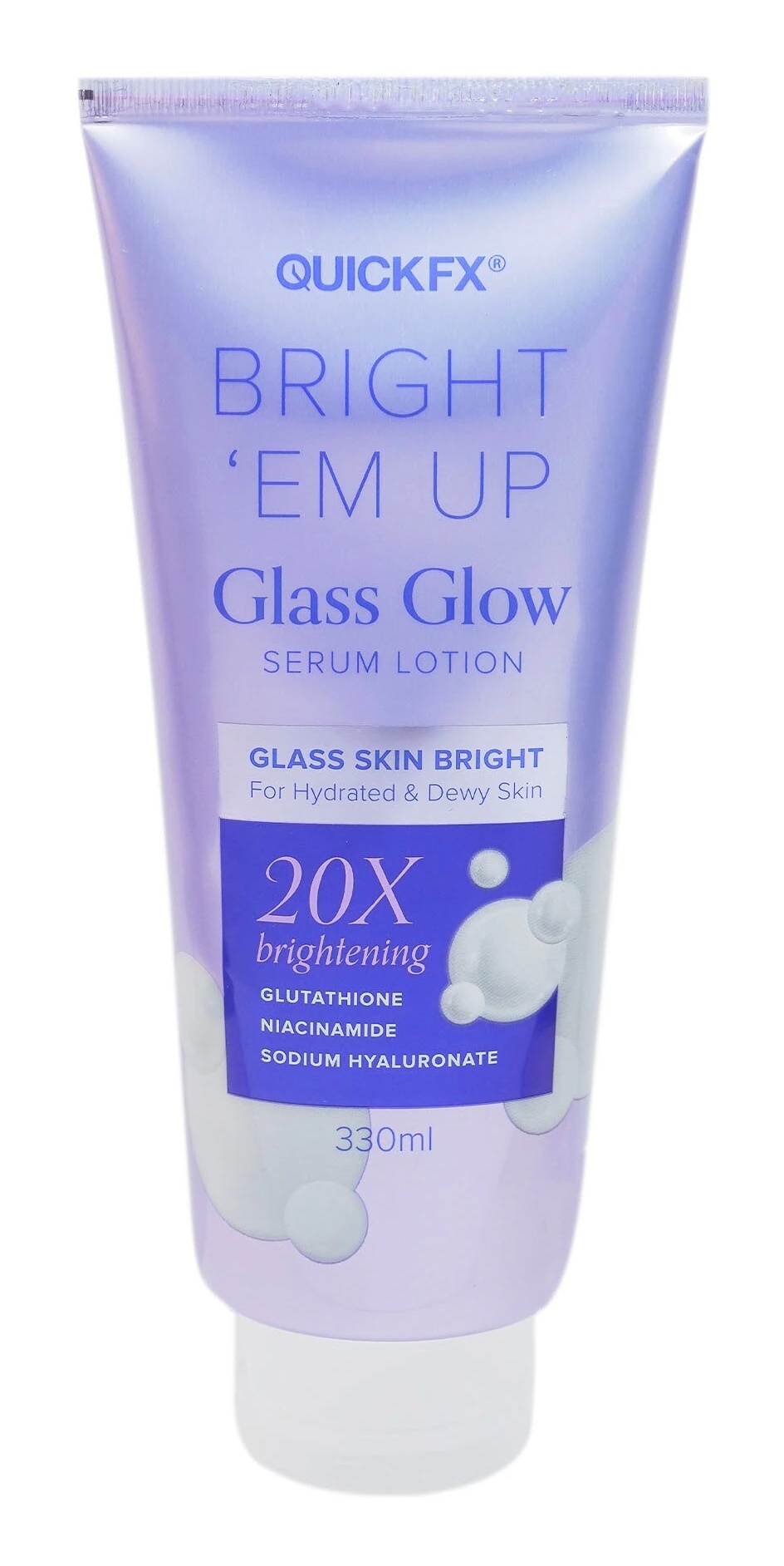 Quickfx Bright 'em Up Glass Glow Serum Lotion
